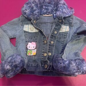 Hello Kitty Denim Kids Jean Jacket Custom